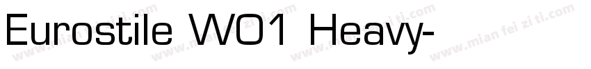 Eurostile W01 Heavy字体转换